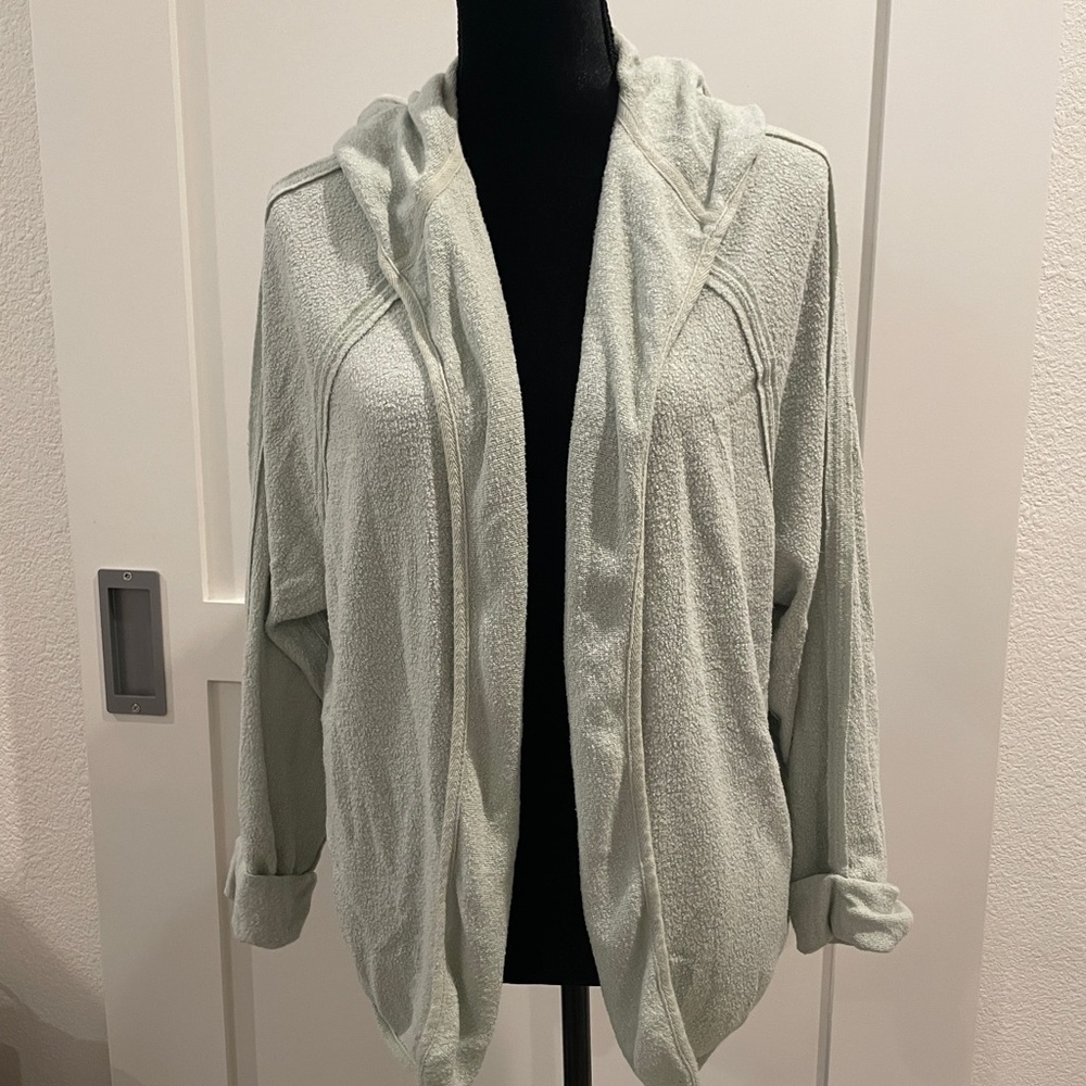 Urban Outfitters Mint Hooded Cardigan